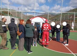 Ο Ελληνικός Ερυθρός Σταυρός ενημέρωσε μαθητές της Αμοργού για την προστασία από σεισμούς