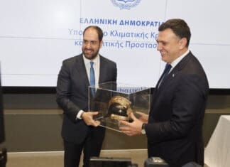 Τελετή παράδοσης – παραλαβής στο Υπουργείο Κλιματικής Κρίσης και Πολιτικής Προστασίας