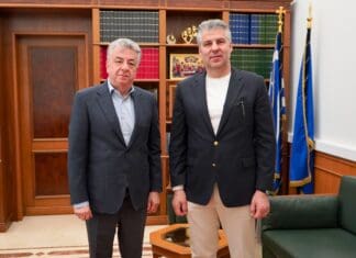 Συνάντηση Περιφερειάρχη Κρήτης με τον Περιφερειάρχη Ανατολικής Μακεδονίας και Θράκης