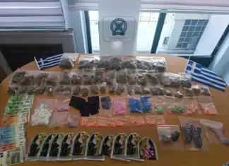 Ανήλικοι για να αποφύγουν τη σύλληψη έριξαν σακίδιο με ναρκωτικά σε κάδο ανακύκλωσης (βίντεο)