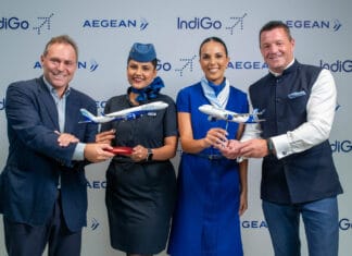 Μνημόνιο Συνεργασίας για πτήσεις κοινού κωδικού μεταξύ IndiGo και AEGEAN