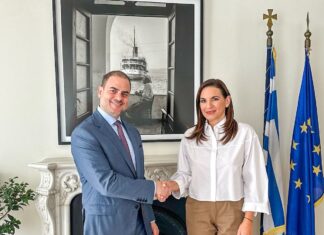 Συνάντηση της Υπουργού Τουρισμού με τον Πρόεδρο του Αμερικανο-Ελληνικού Εμπορικού Επιμελητήριου