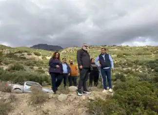 Αυτοψία Αντιπεριφερειάρχη Λασιθίου στα Σχοινοκάψαλα στην περιοχή που προτείνεται για την δημιουργία νέας λιμνοδεξαμενής