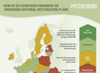 Αποκατάσταση της φύσης στην Ευρώπη: Ενδιάμεση αξιολόγηση των εθνικών σχεδίων αποκατάστασης