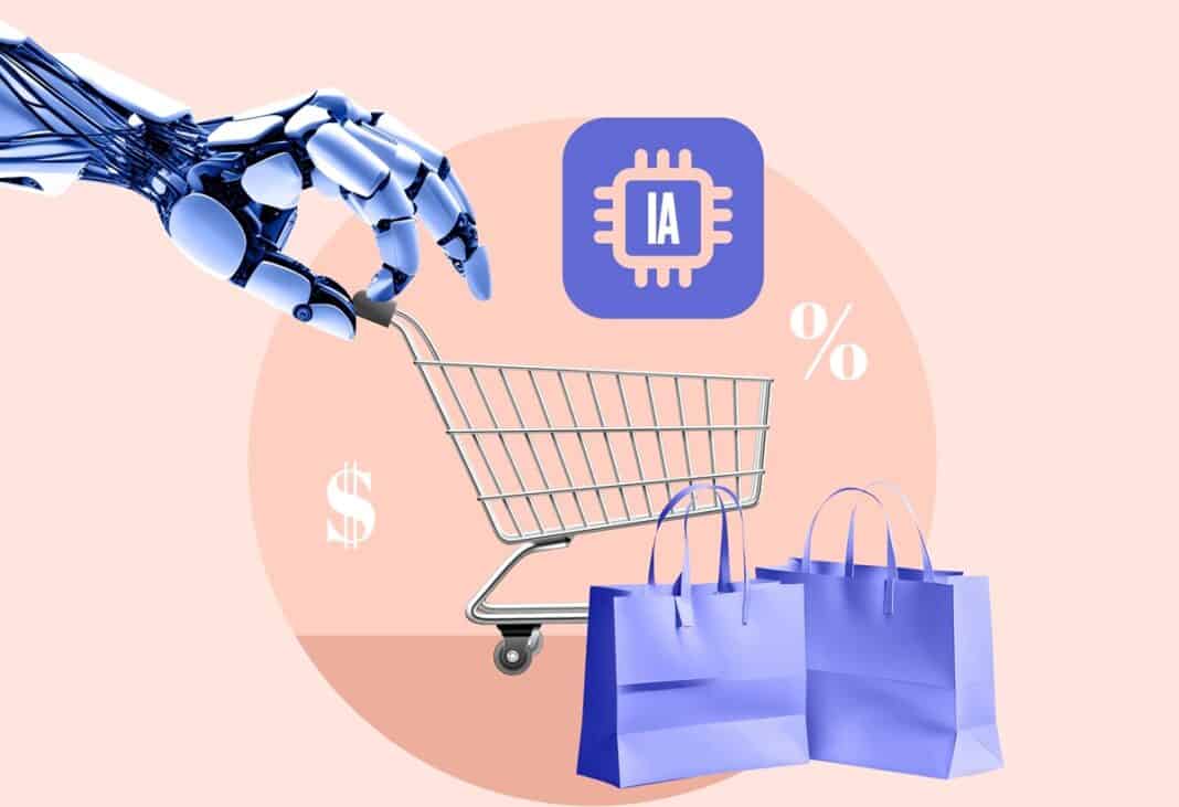 Robots,,Recommendation,,Ai,,Artificial,Intelligence,,Retail,,Shopping,Cart,,Hand,,Shopping