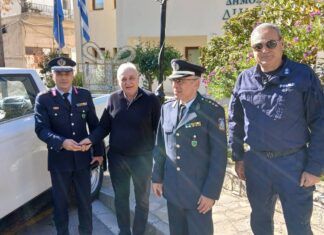 Δωρεά ενός περιπολικού αυτοκινήτου από το Δήμο Βιάννου στο Αστυνομικό Τμήμα Βιάννου