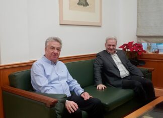 Συνάντηση Σταύρου Αρναουτάκη και Αλέξη Καλοκαιρινού με επίκεντρο τη συνεργασία της Αυτοδιοίκησης για την λειψυδρία