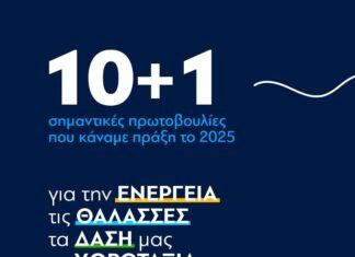 Οι 10 +1 δράσεις του Υπουργείου Περιβάλλοντος και Ενέργειας το 2025