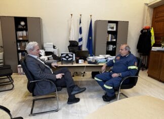 Συνάντηση του Δημάρχου Ηρακλείου με τον νέο Συντονιστή Επιχειρήσεων Βορείου, Νοτίου Αιγαίου και Κρήτης