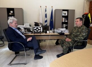 Συνάντηση του Δημάρχου Ηρακλείου με τον νέο Διοικητή της 44ης ΣΔΙ ΤΑΛΩΣ