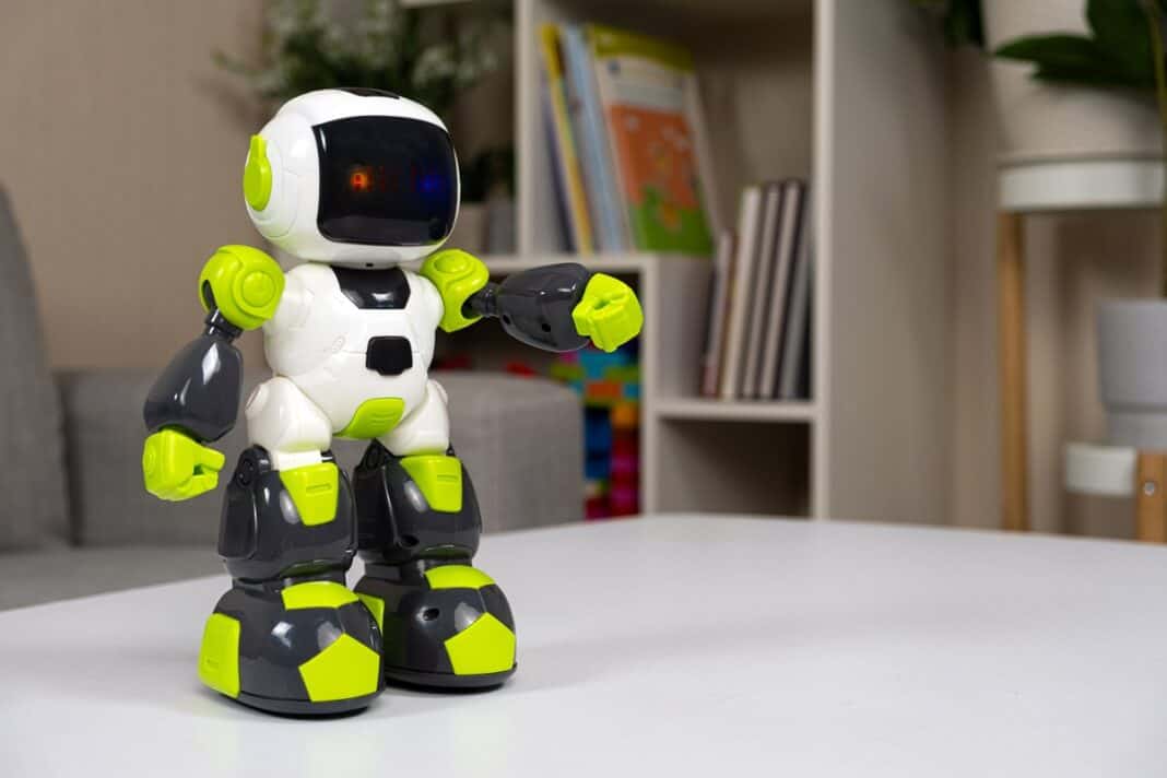 Robot,Is,An,Electric,Toy,For,Kids.,Children's,Educational,Modern
