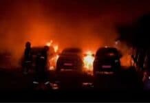 Φωτιά σε χώρο με σταθμευμένα ενοικιαζόμενα αυτοκίνητα στο Ηράκλειο – Ζημιές σε 18 οχήματα