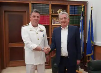 Συνάντηση Περιφερειάρχη Κρήτης με το νέο Διοικητή της 7ης Περιφερειακής Διοίκησης ΛΣ-ΕΛΑΚΤ Ιωάννη Ορφανό