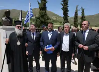 Με τιμές τα αποκαλυπτήρια στον Αμύγδαλο Αστερουσίων της προτομής του Ήρωα της Κύπρου Μανώλη Μπικάκη
