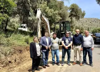 Αυτοψία Αντιπεριφερειάρχη Ηρακλείου σε έργα κατασκευής τάφρων στο Δήμο Μαλεβιζίου