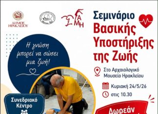 Σεμινάριο Βασικής Υποστήριξης Ζωής στο Συνεδριακό Κέντρο του Αρχαιολογικού Μουσείου