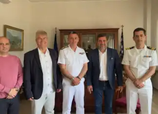 Συνάντηση του Αντιπεριφερειάρχη Λασιθίου με το νέο Περιφερειακό Διοικητή Λιμενικού Σώματος Κρήτης
