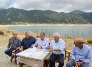 Υπογράφηκε προγραμματική σύμβαση μεταξύ Περιφέρειας Κρήτης και ΟΑΚ για τη Λιμνοδεξαμενή Ομαλού
